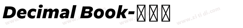 Decimal Book字体转换